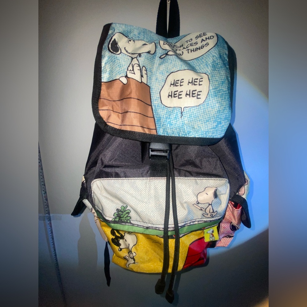Lesportsac Peanuts SNOOPY Voyager Backpack LARGE Rare